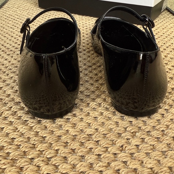 Larroude Blair Patent Leather Black Mary Jane Ballet Flat - Picture 4 of 6